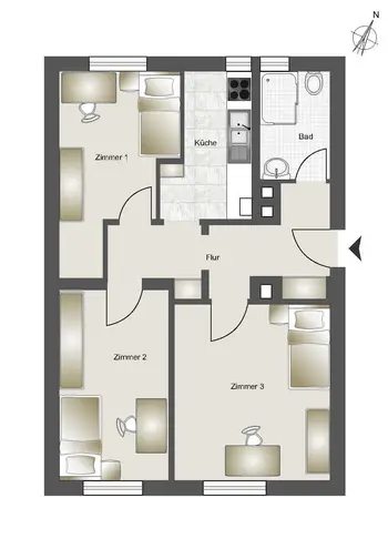 WG-Zimmer mit 14 m² in München – Bild 5