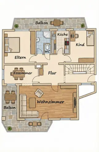 4 Zimmer Wohnung mit 112 m² in Darmstadt – Bild 2