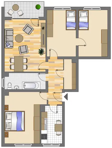 2 Zimmer Wohnung mit 65 m² in Leverkusen – Bild 2