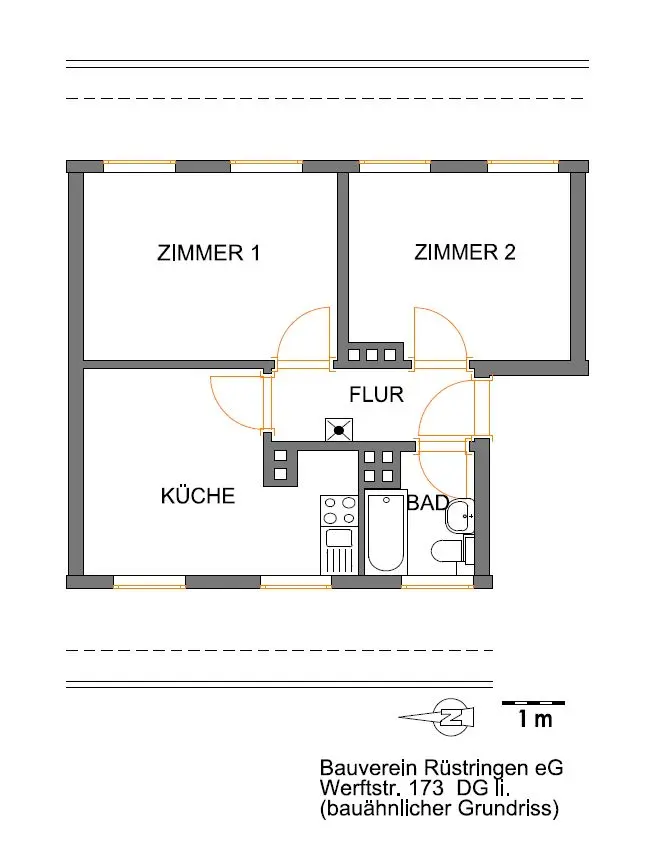 2 Zimmer Wohnung mit 42 m² in Wilhelmshaven – Bild 5
