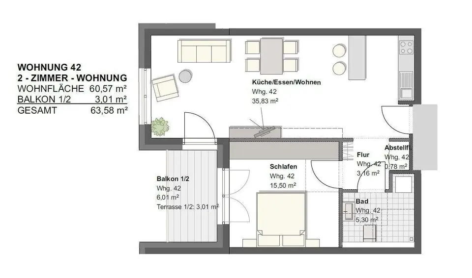 2 Zimmer Wohnung mit 64 m² in Wetzlar – Bild 8