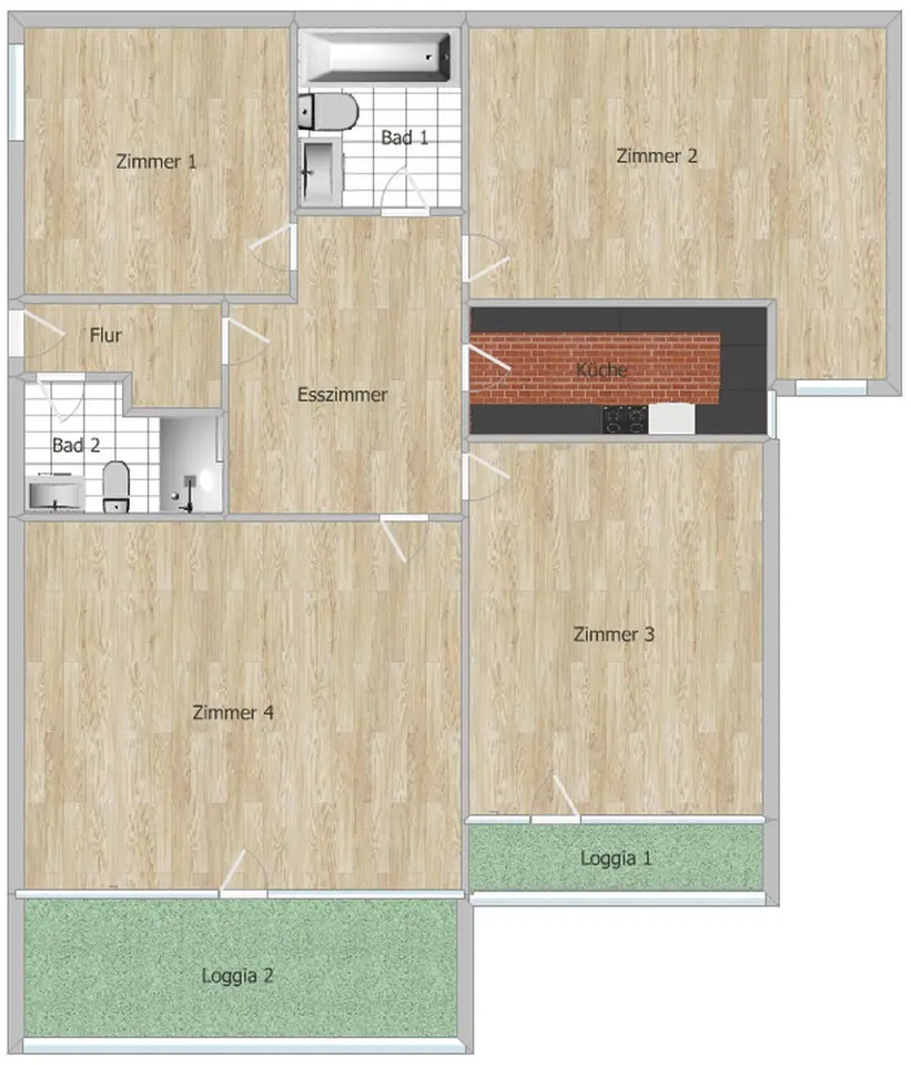 3 Zimmer Wohnung mit 145 m² in Karlsruhe – Bild 8