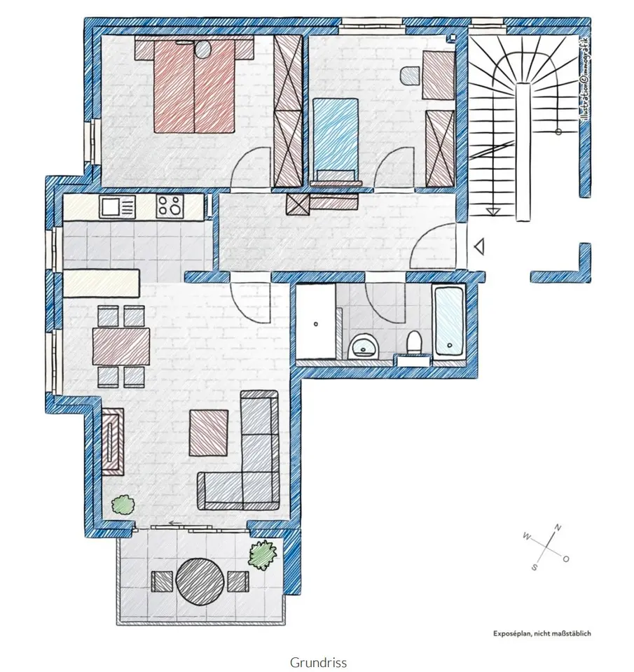 3 Zimmer Wohnung mit 77 m² in Erding – Bild 3