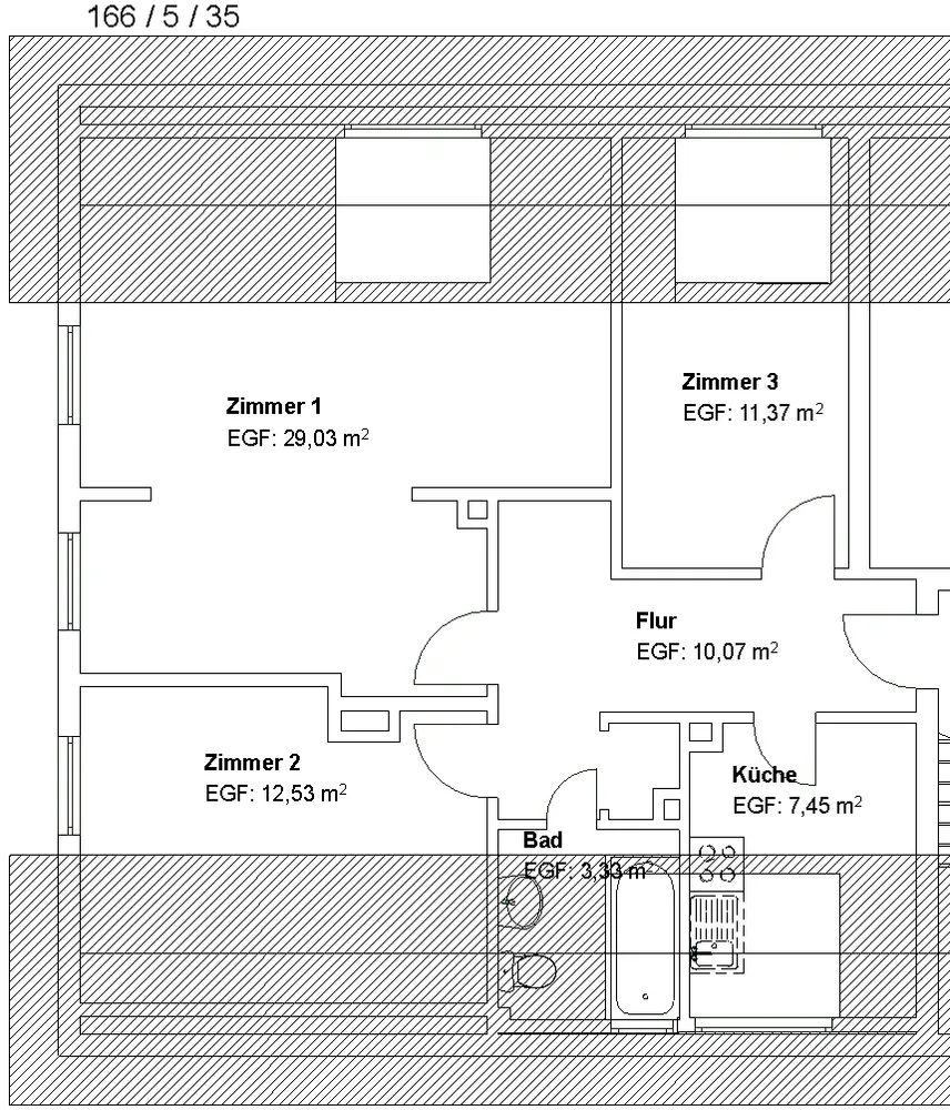 3 Zimmer Wohnung mit 74 m² in Kassel – Bild 2