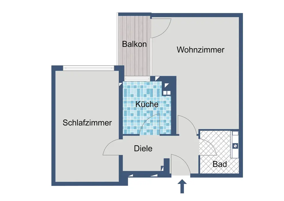 2 Zimmer Wohnung mit 49 m² in Offenbach – Bild 2
