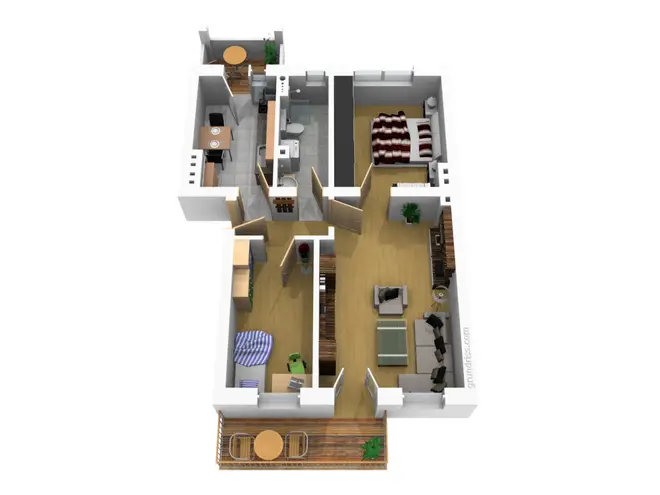 3 Zimmer Wohnung mit 57 m² in Magdeburg – Bild 2