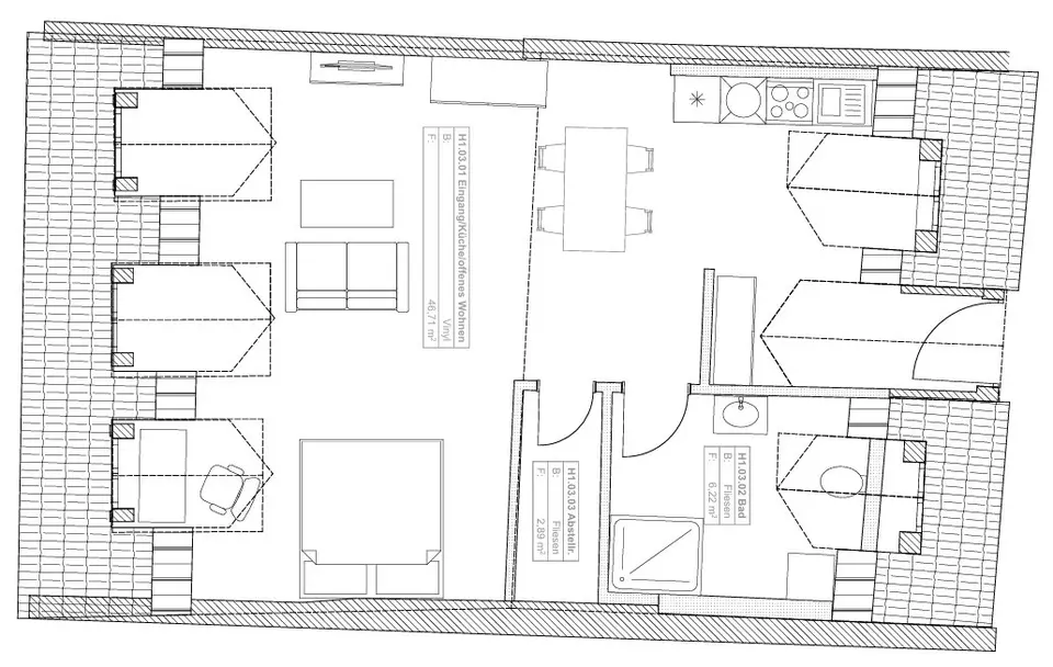 Studio mit 46 m² in Deggendorf – Bild 8