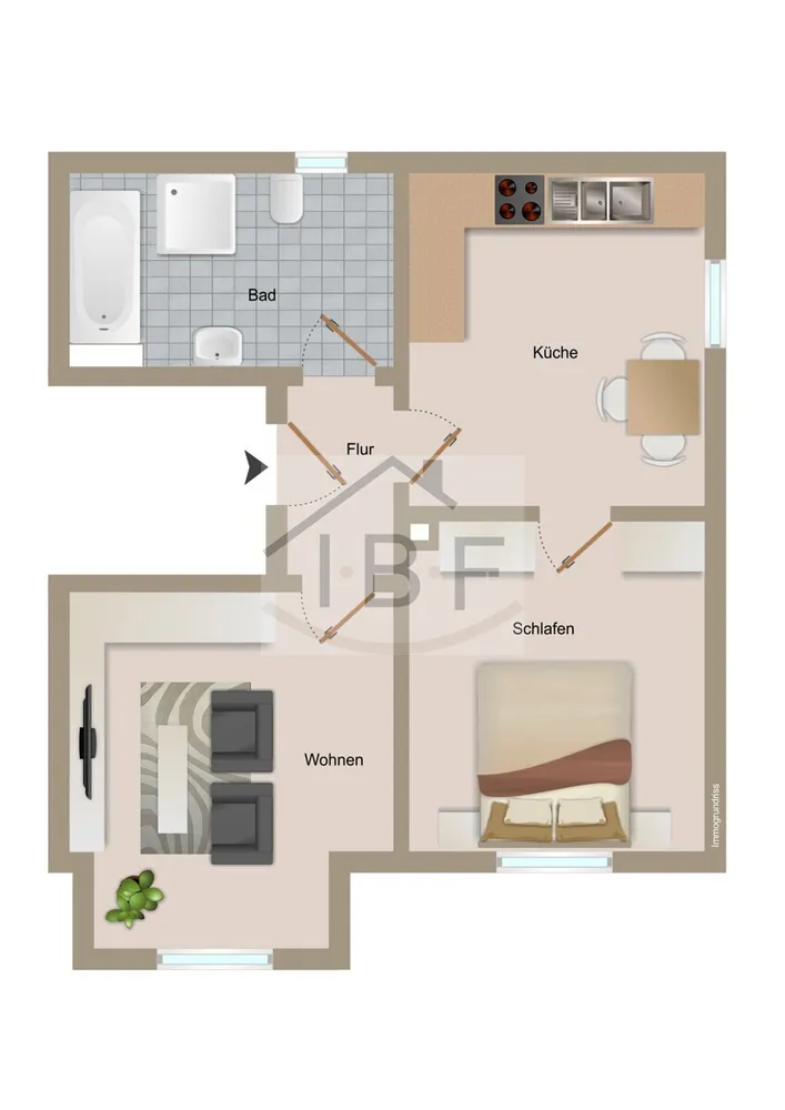 2 Zimmer Wohnung mit 47 m² in Siegen – Bild 6