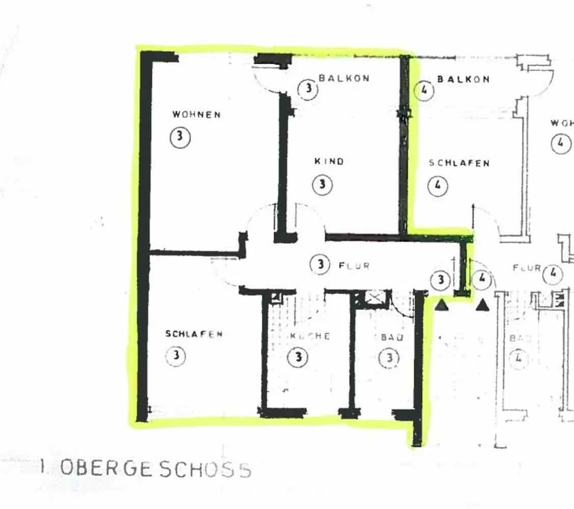 3 Zimmer Wohnung mit 77 m² in Hannover – Bild 2