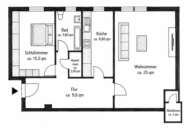3 Zimmer Wohnung mit 64 m² in Essen – Bild 10