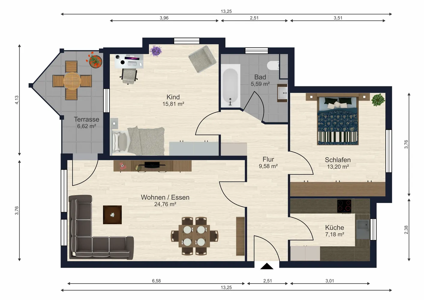 3 Zimmer Wohnung mit 77 m² in Hildesheim – Bild 7