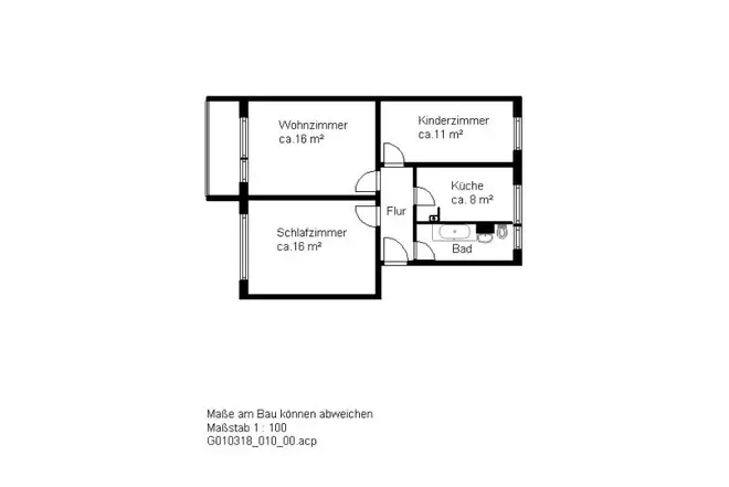 3 Zimmer Wohnung mit 60 m² in Halle (Saale) – Bild 7