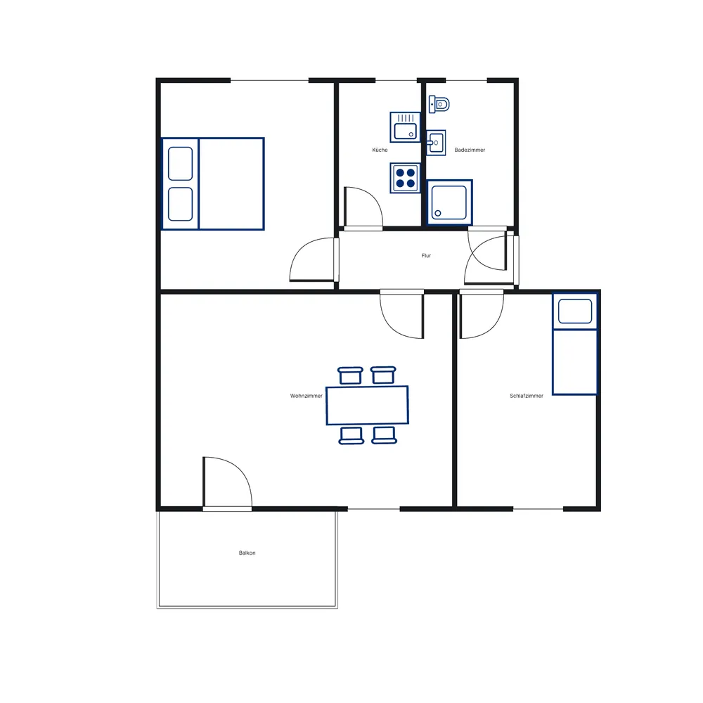 3 Zimmer Wohnung mit 60 m² in Kassel – Bild 3