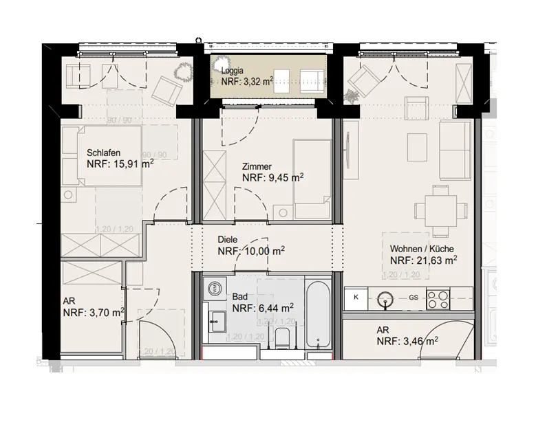 3 Zimmer Wohnung mit 68 m² in Cottbus – Bild 10