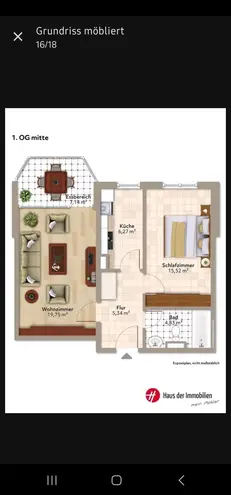 2 Zimmer Wohnung mit 58 m² in Hannover – Bild 1