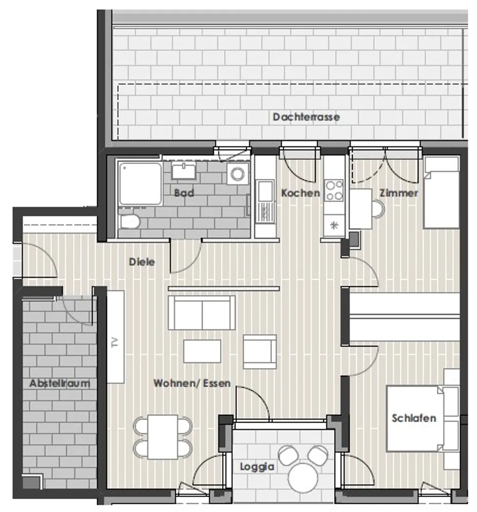 3 Zimmer Wohnung mit 107 m² in Neu-Ulm – Bild 3