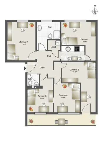 WG-Zimmer mit 10 m² in München – Bild 1