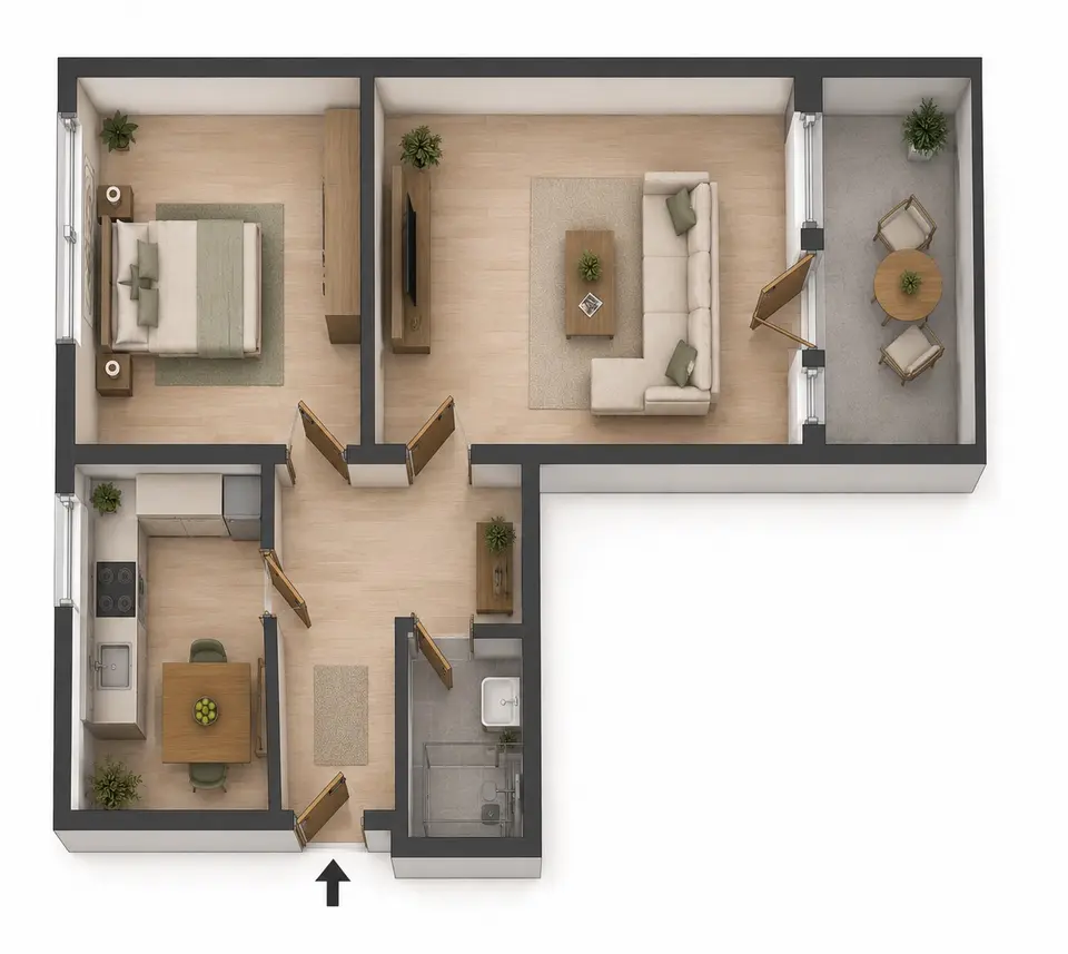 4 Zimmer Wohnung mit 69 m² in Uelzen – Bild 8