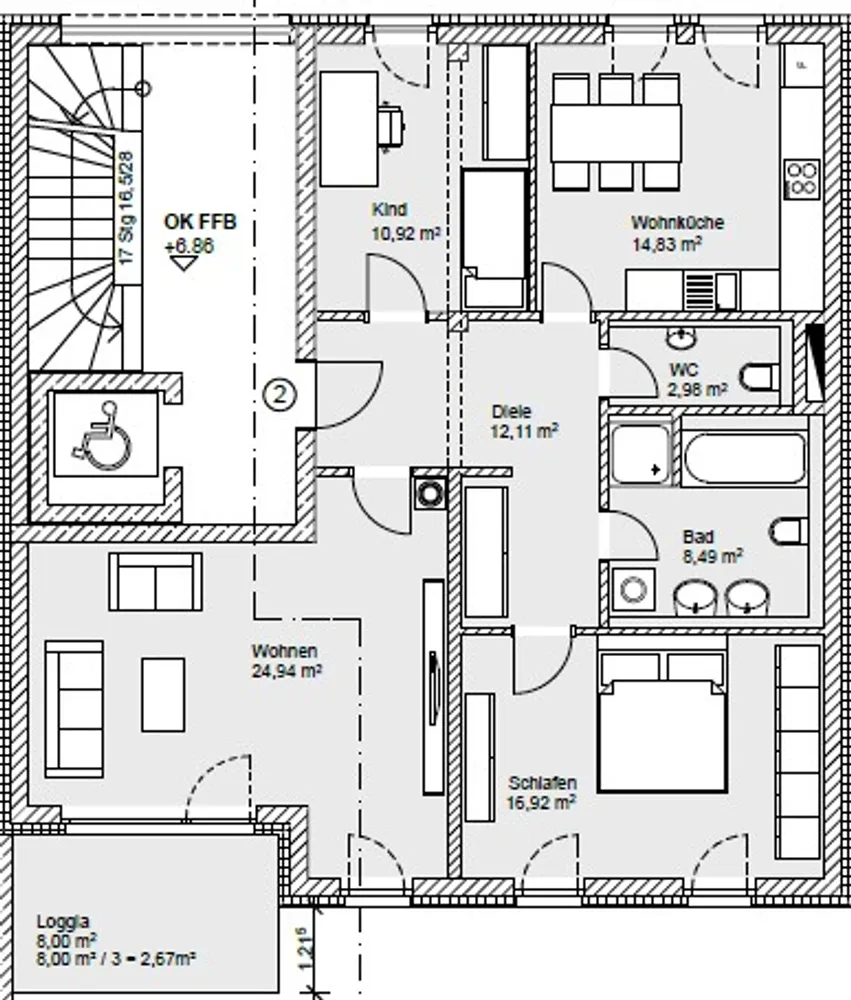 3 Zimmer Wohnung mit 98 m² in Offenbach am Main – Bild 8