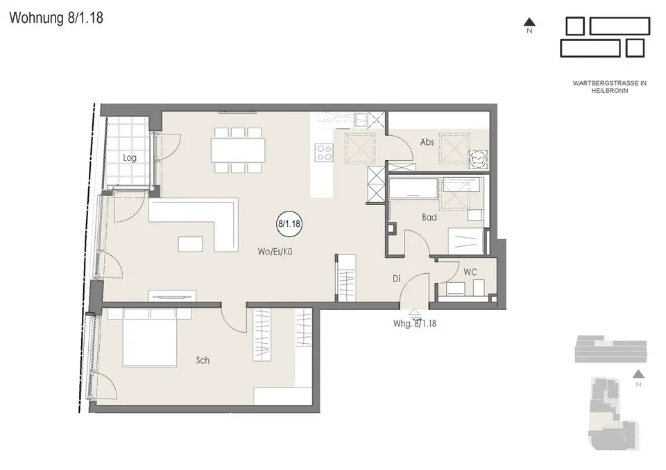 2 Zimmer Wohnung mit 101 m² in Heilbronn – Bild 8