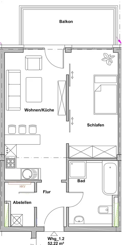 2 Zimmer Wohnung mit 52 m² in Leipzig – Bild 5