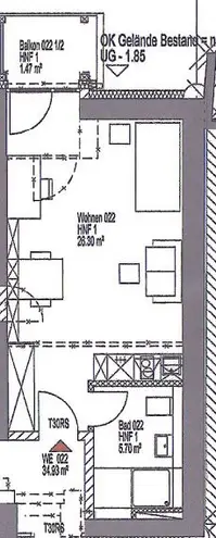 1 Zimmer Wohnung mit 29 m² in Regensburg – Bild 9