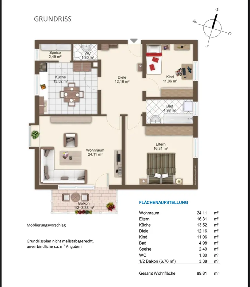 4 Zimmer Wohnung mit 90 m² in Erding – Bild 9