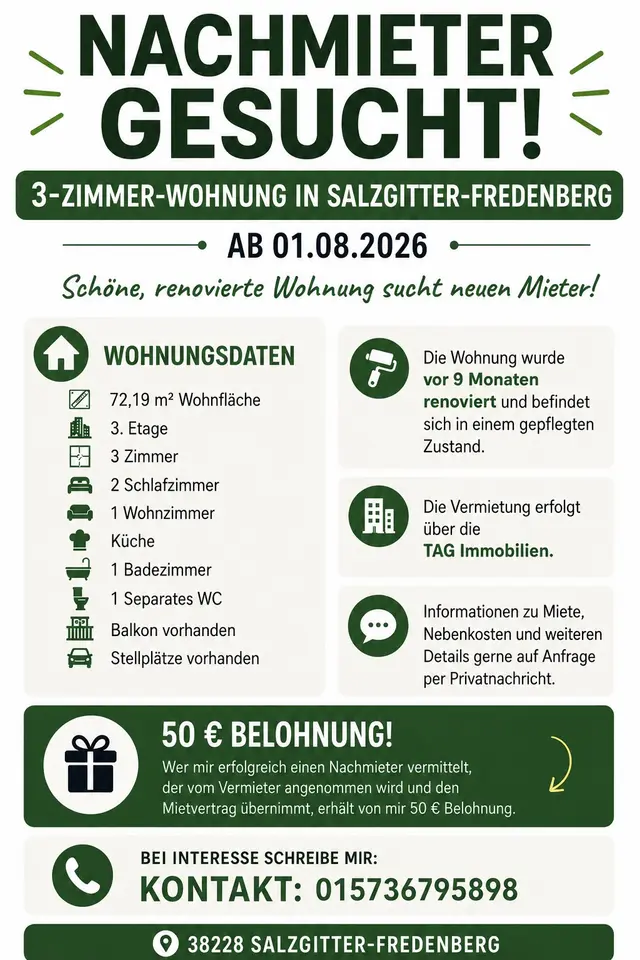 2 Zimmer Wohnung mit 45 m² in Salzgitter – Bild 8