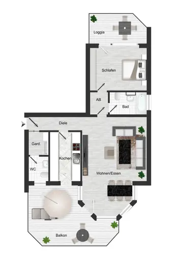 2 Zimmer Wohnung mit 92 m² in Krefeld – Bild 12