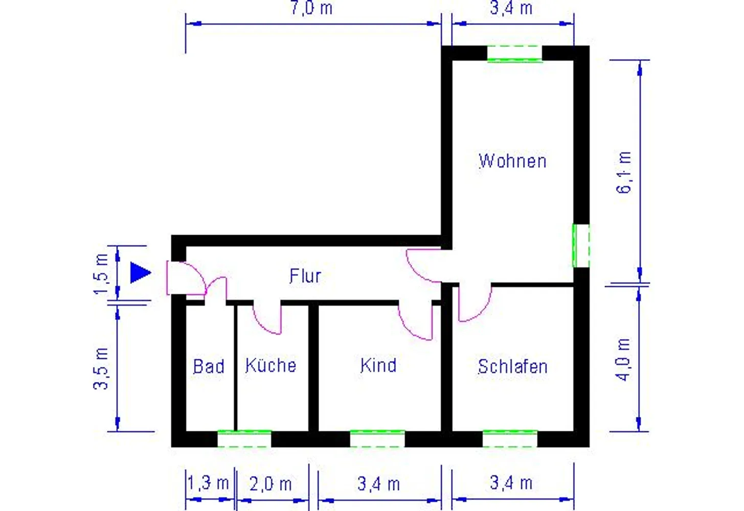 3 Zimmer Wohnung mit 66 m² in Magdeburg – Bild 9