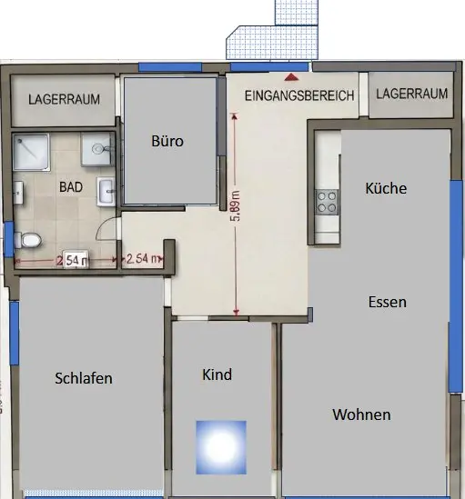 4 Zimmer Wohnung mit 120 m² in Würzburg – Bild 5