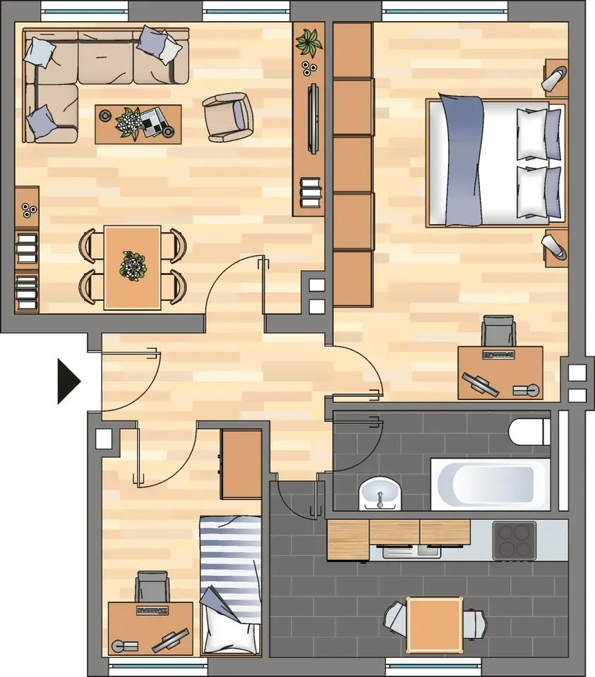 2 Zimmer Wohnung mit 58 m² in Kiel – Bild 6