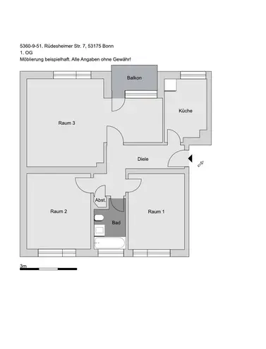 3 Zimmer Wohnung mit 70 m² in Bonn – Bild 8