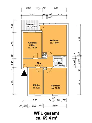 3 Zimmer Wohnung mit 70 m² in Hannover – Bild 10