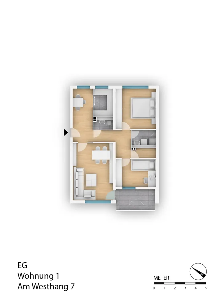 2 Zimmer Wohnung mit 66 m² in Siegen – Bild 7