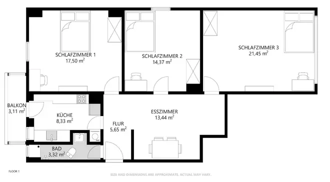 WG-Zimmer mit 15 m² in Stuttgart – Bild 1