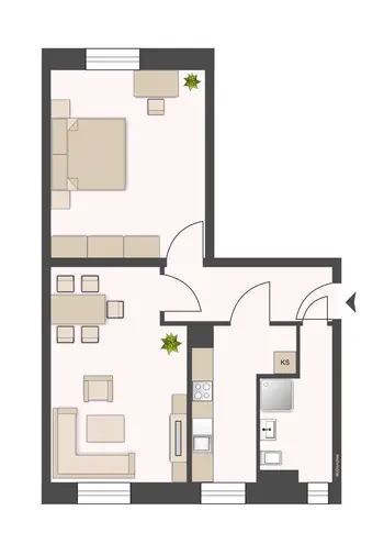 2 Zimmer Wohnung mit 43 m² in Leipzig – Bild 9