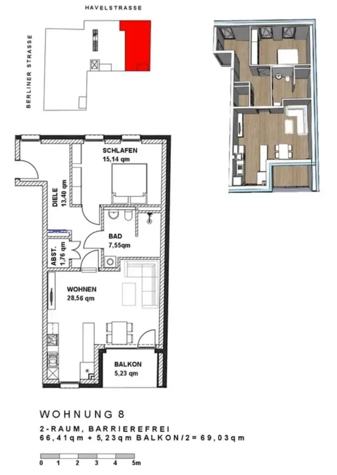 2 Zimmer Wohnung mit 69 m² in Oranienburg – Bild 10
