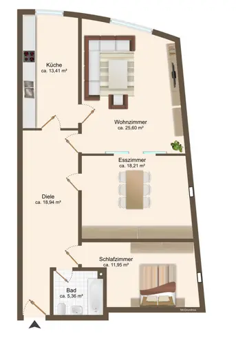 2 Zimmer Wohnung mit 94 m² in Hannover – Bild 4