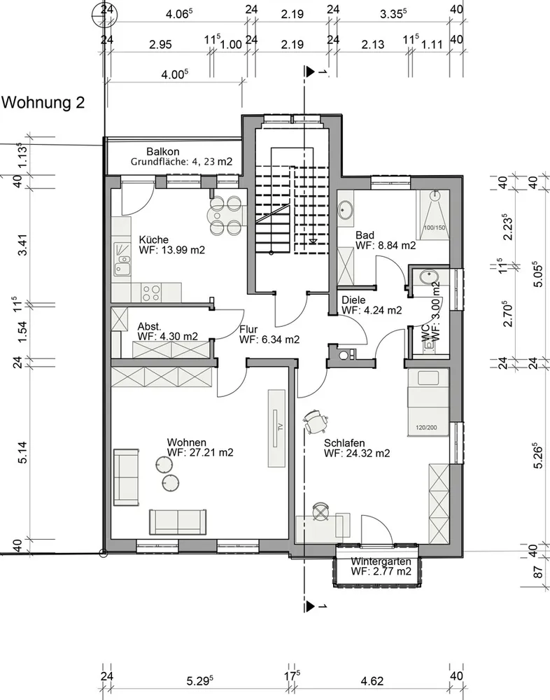2 Zimmer Wohnung mit 97 m² in Offenburg – Bild 8