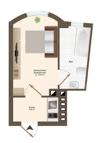 1 Zimmer Wohnung mit 20 m² in Chemnitz – Bild 9