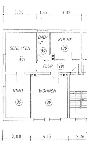 3 Zimmer Wohnung mit 63 m² in Erfurt – Bild 3