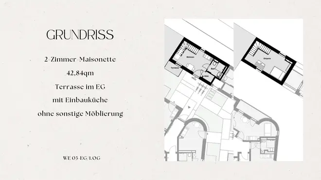 2 Zimmer Haus mit 43 m² in Aachen – Bild 2