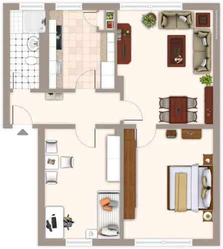 3 Zimmer Wohnung mit 54 m² in Mönchengladbach – Bild 2