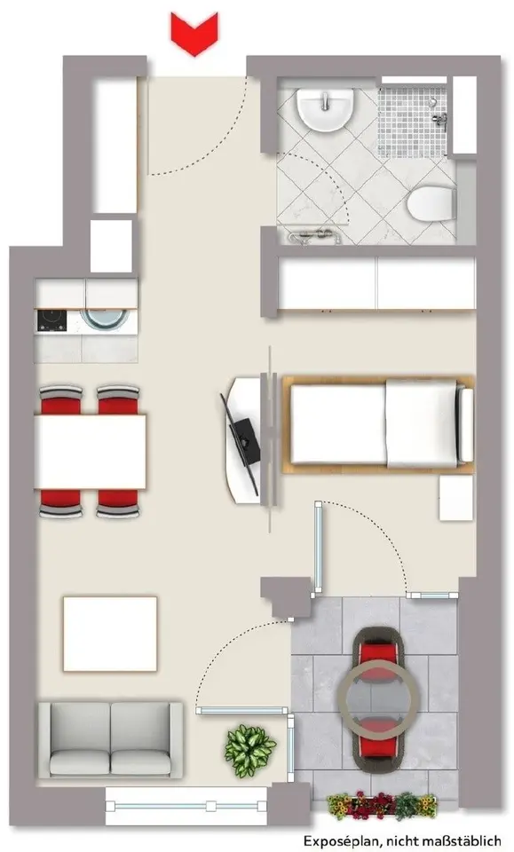 2 Zimmer Wohnung mit 28 m² in Ludwigsburg – Bild 9