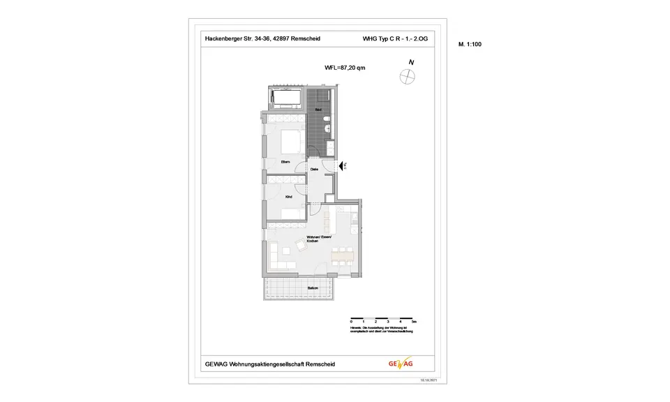 3 Zimmer Wohnung mit 87 m² in Remscheid – Bild 5