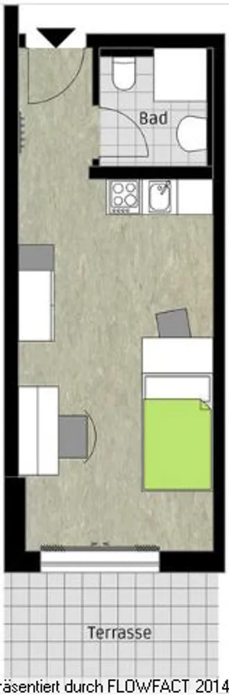 1 Zimmer Wohnung mit 31 m² in Aalen – Bild 2