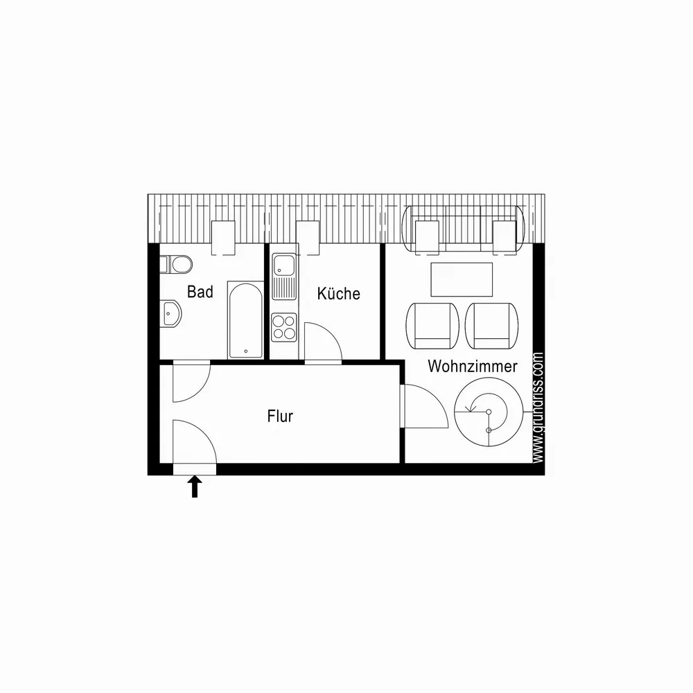 2 Zimmer Wohnung mit 52 m² in Leipzig – Bild 2
