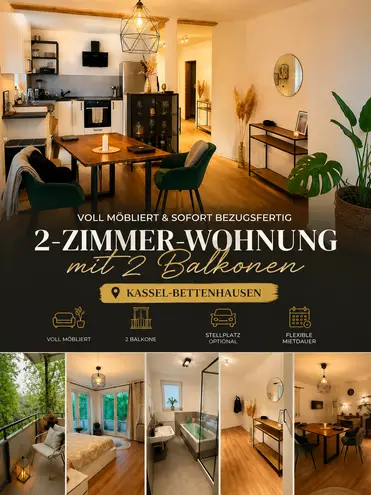 2 Zimmer Wohnung mit 58 m² in Kassel – Bild 1