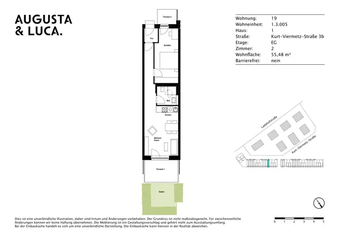 2 Zimmer Wohnung mit 55 m² in Augsburg – Bild 10